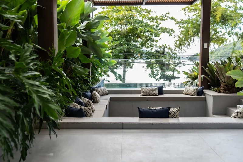 Lounge entre jardins